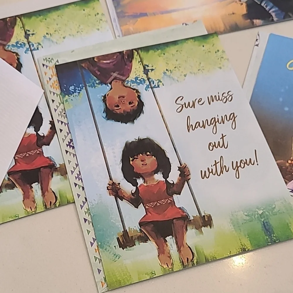 Colorful Children Greeting Cards Set
